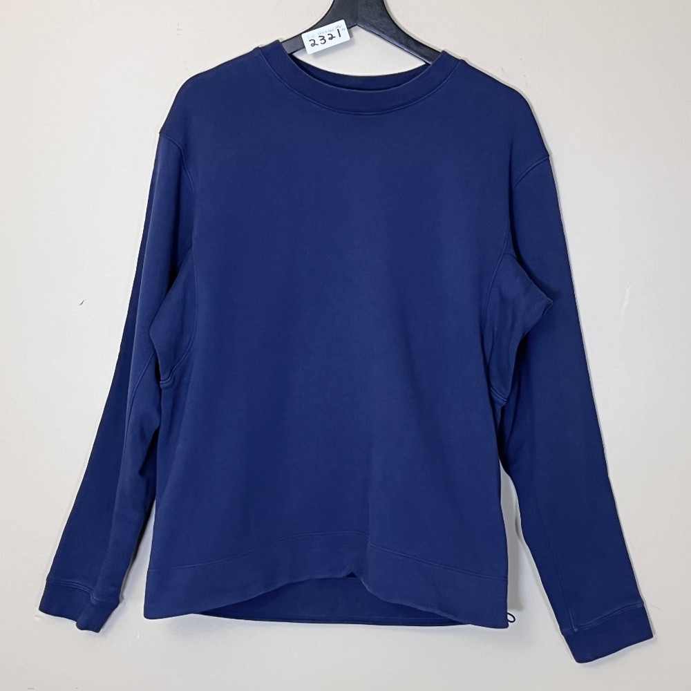 Lululemon French Terry Oversized Long Sleeve Crew Shirt - Men's Size M - Blue